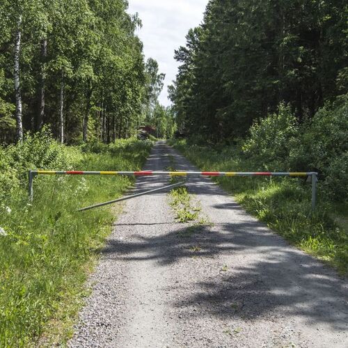 Teleskop-Straßenschranke, 3,5  m bis 5,5 m